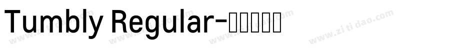 Tumbly Regular字体转换